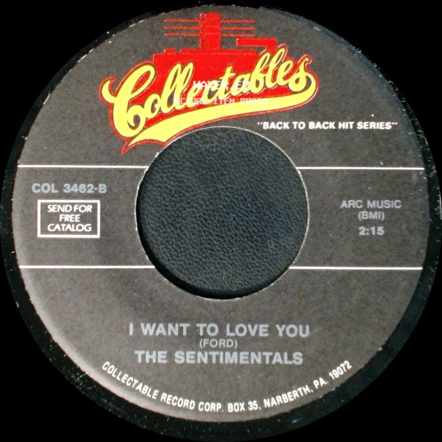 The Blue Jays / The Sentimentals - The White Cliffs Of Dover / I Want To Love You side B