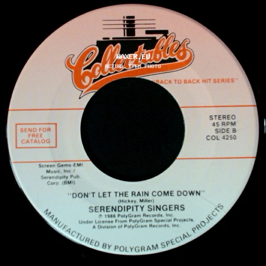 Bobby Bloom / Serendipity Singers - Montego Bay / Don't Let The Rain Come Down side B