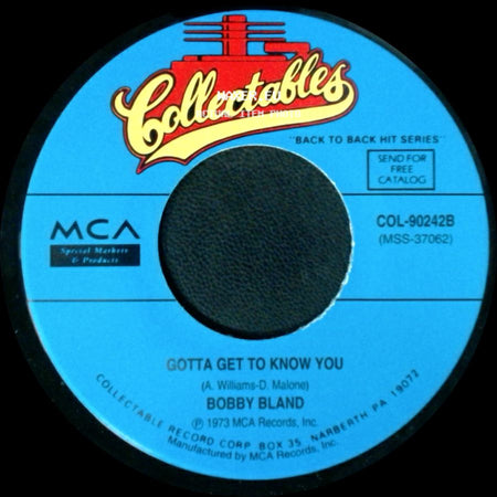 Bobby Bland - Gotta Get To Know You / Stormy Monday Blues side A