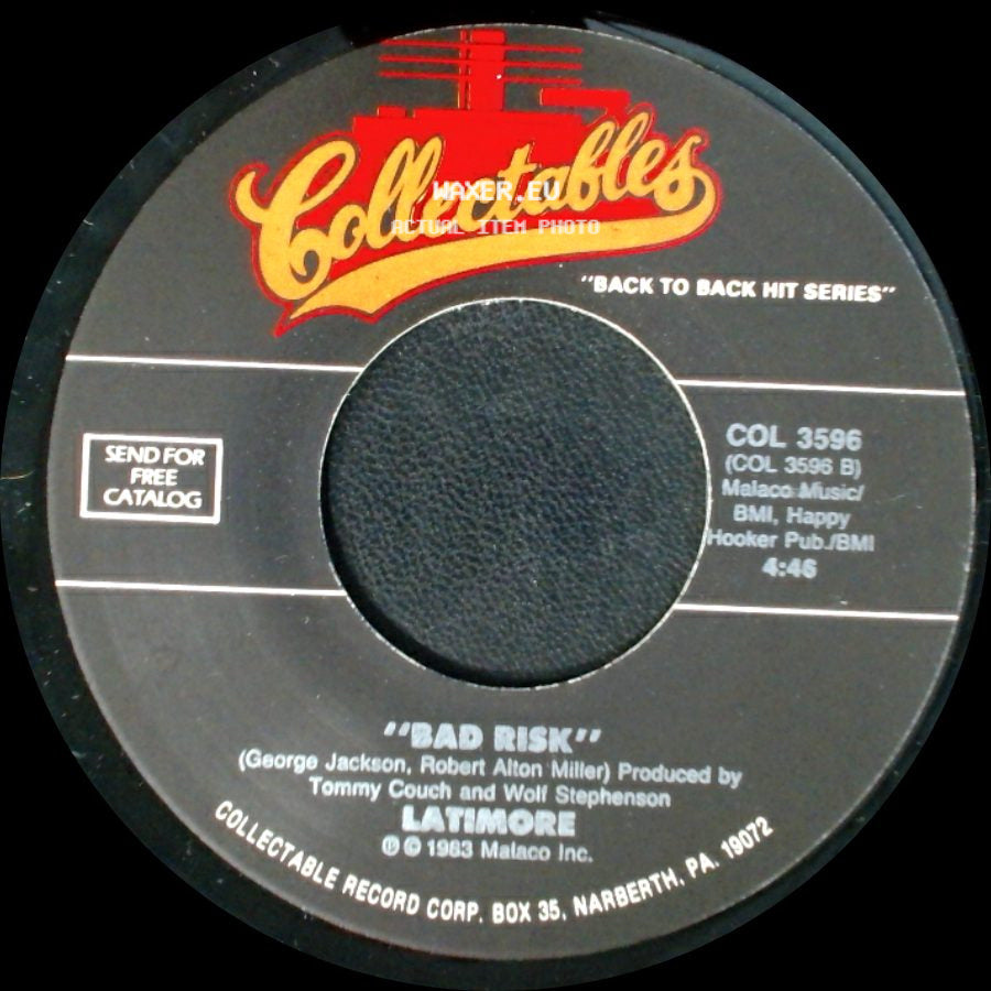 Bobby Bland / Latimore - "Members Only" / Bad Risk side B