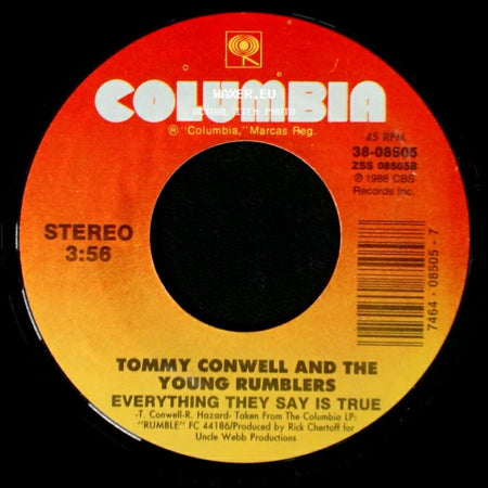 Tommy Conwell And The Young Rumblers - If We Never Meet Again / Everything They Say Is True side B