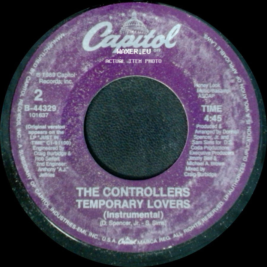 The Controllers - Temporary Lovers (Instrumental) / Temporary Lovers side A