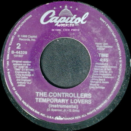 The Controllers - Temporary Lovers (Instrumental) / Temporary Lovers (7" Edit) side A