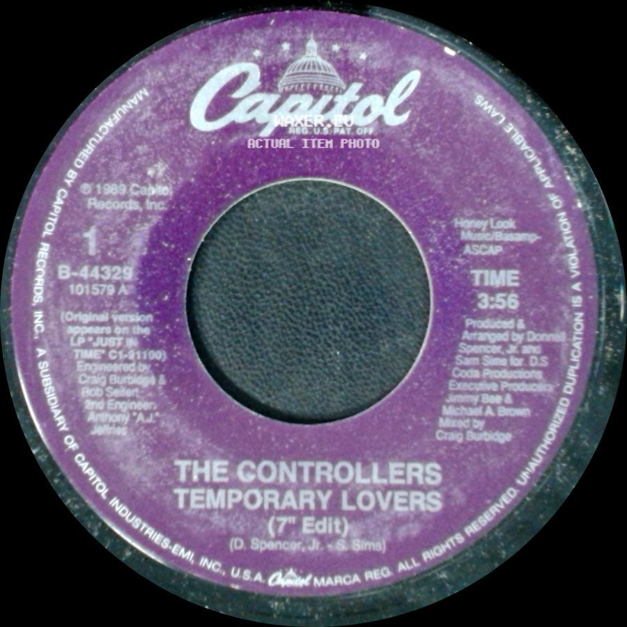 The Controllers - Temporary Lovers / Temporary Lovers (Instrumental) side A