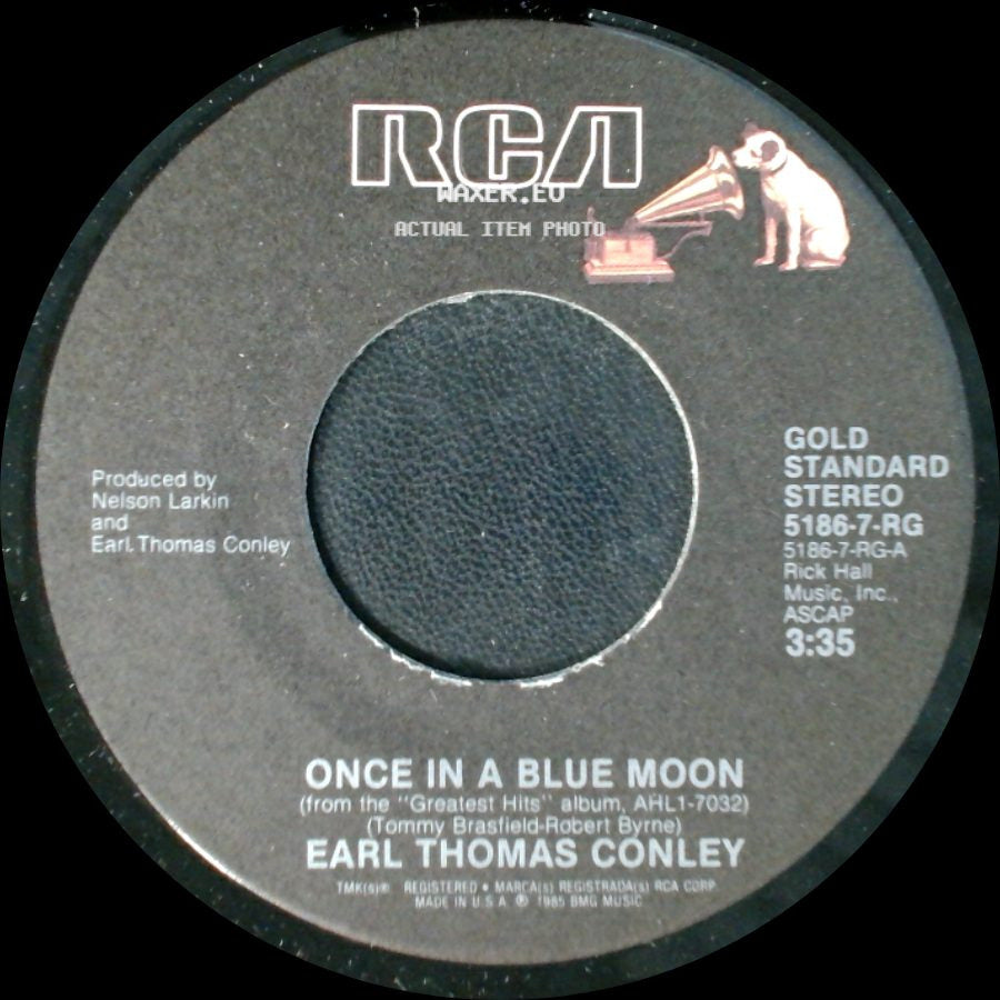 Earl Thomas Conley - Once In A Blue Moon / Too Many Times side A