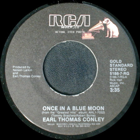 Earl Thomas Conley - Once In A Blue Moon / Too Many Times side A