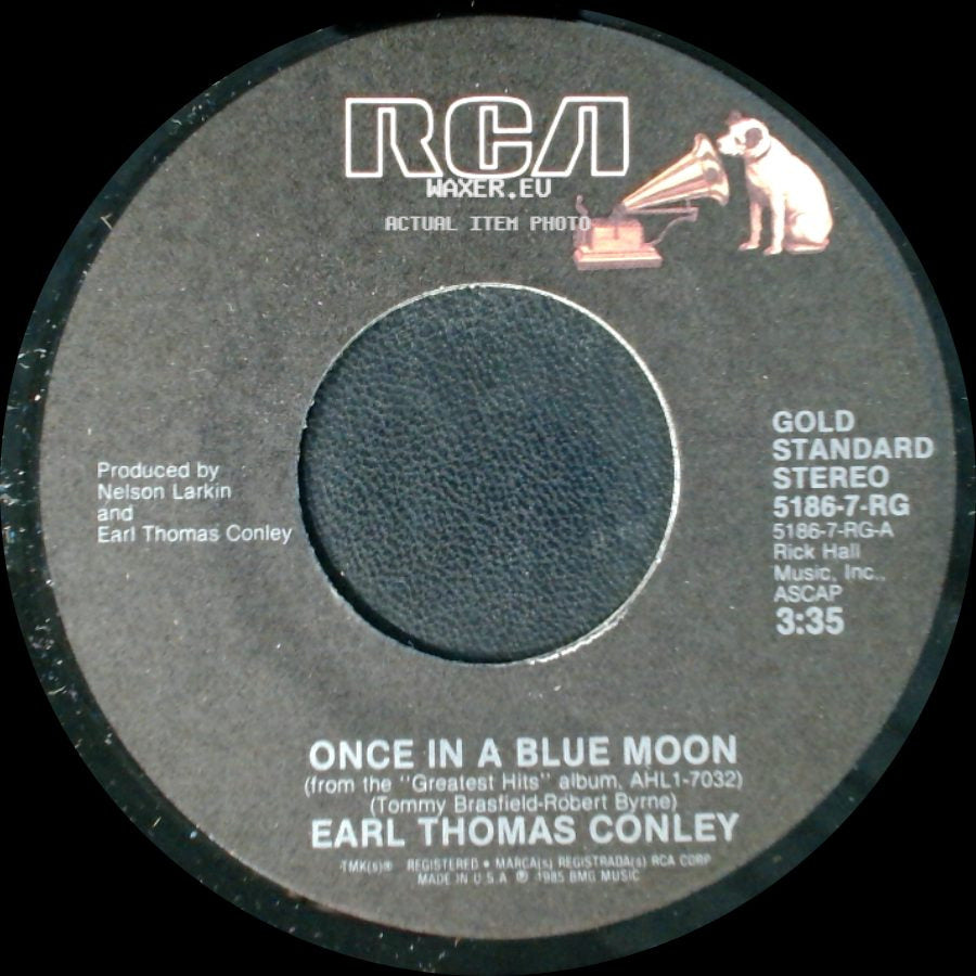 Earl Thomas Conley - Once In A Blue Moon / Too Many Times side A