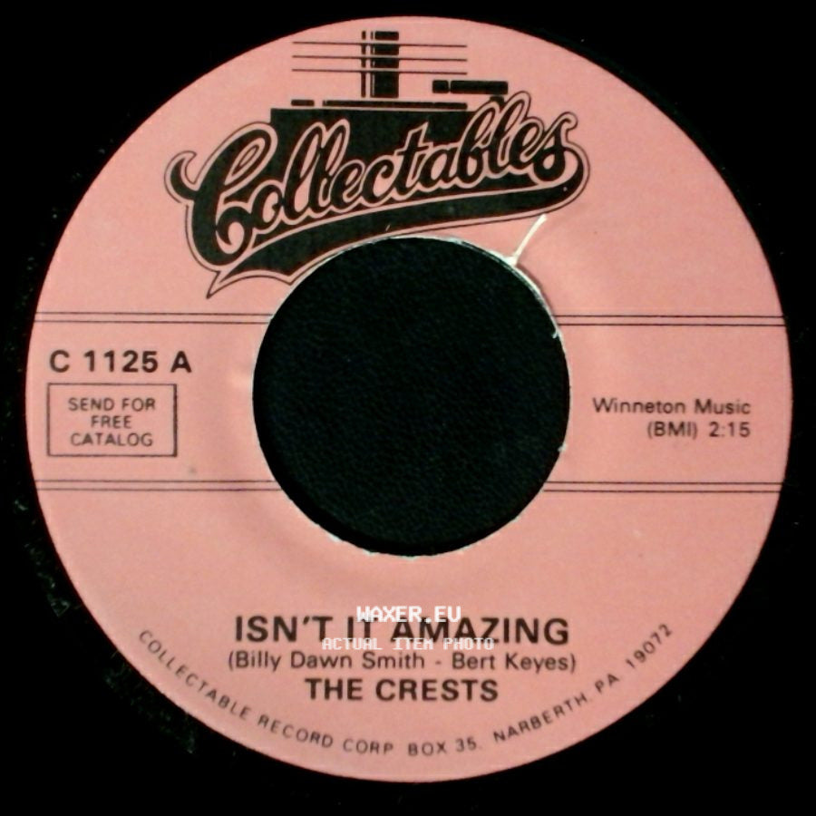 The Crests - Isn't It Amazing / Molly Mae side A