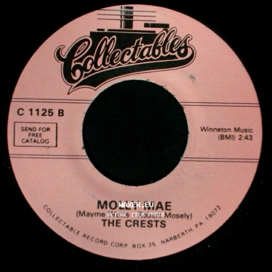 The Crests - Isn't It Amazing / Molly Mae side B