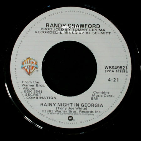 Randy Crawford - Rio De Janeiro Blue / Rainy Night In Georgia side B