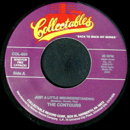 The Contours - Just A Little Misunderstanding / It's So Hard Being A Loser side A