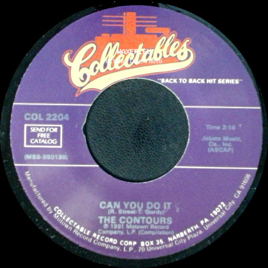 The Contiours - Can You Do It / First I Look At The Purse side A