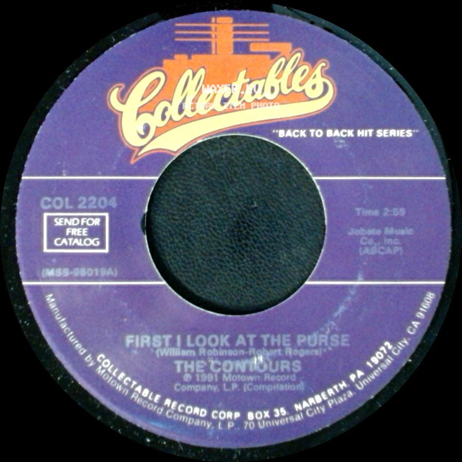 The Contiours - Can You Do It / First I Look At The Purse side B