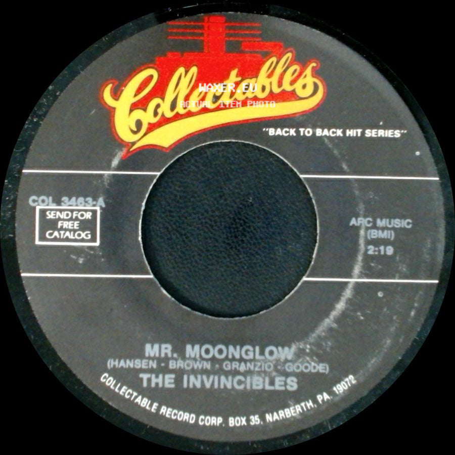 The Coronets / The Invincibles - It Would Be Heavenly / Mr. Moonglow side B