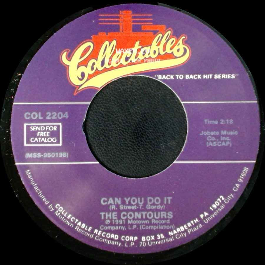 The Contours - First I Look At The Purse / Can You Do It side B
