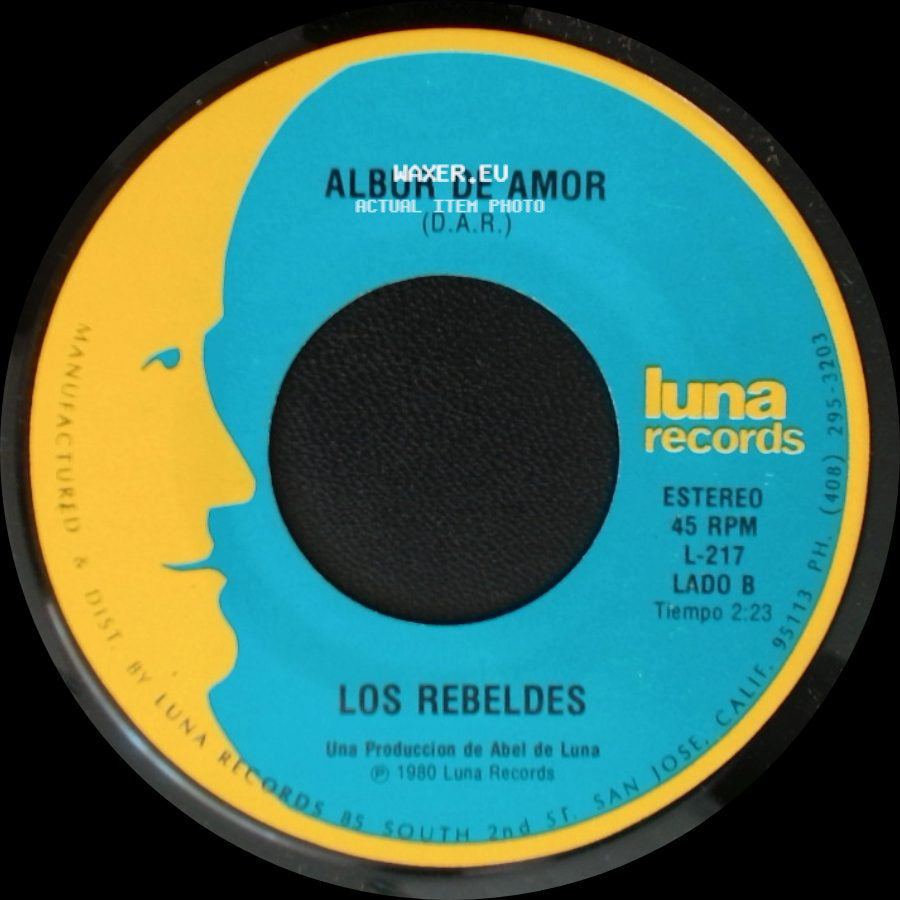 Los Rebeldes - Tu Partida / Albur De Amor side B