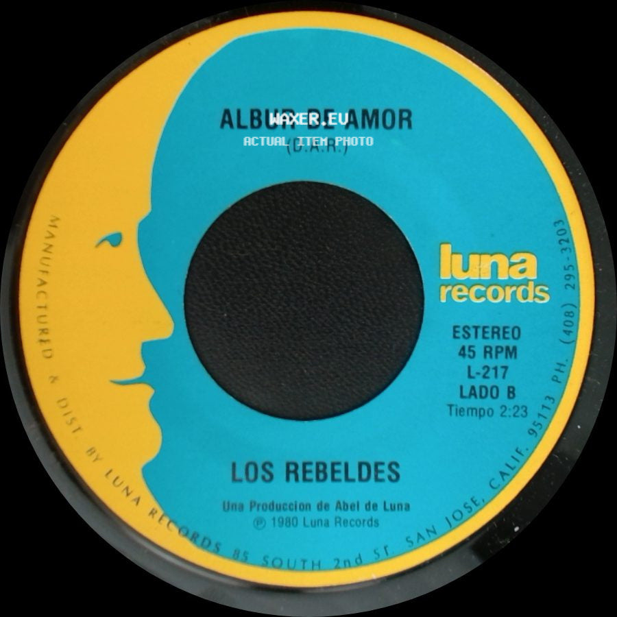 Los Rebeldes - Tu Partida / Albur De Amor (D.A.R.) side B