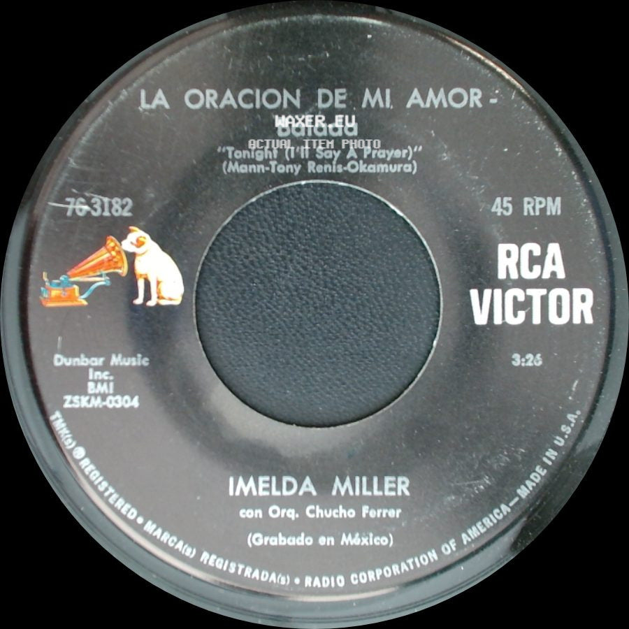 Imelda Miller - La Banda Dominguera - Polka / La Oracion De Mi Amor - Balada side B