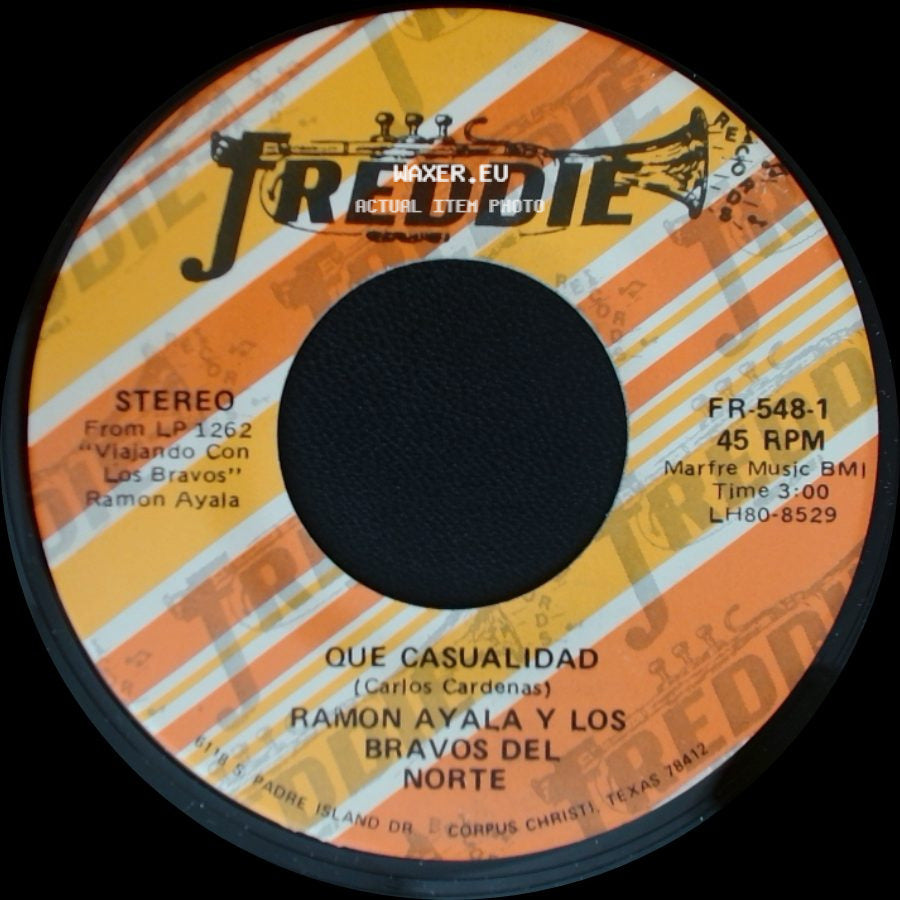 Ramon Ayala Y Los Bravos Del Norte - A Ver Te Vengo / Que Casualidad side B