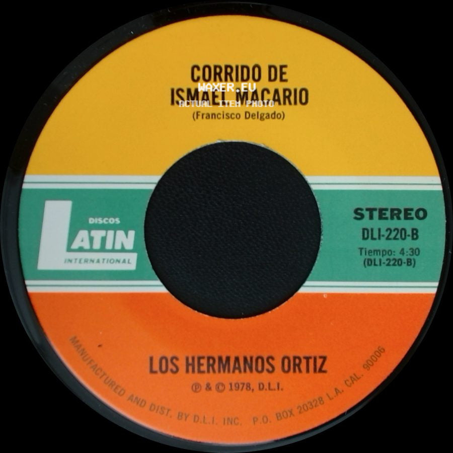 Los Hermanos Ortiz - Voy A Perder La Cabeza Por Tu Amor / Corrido De Ismael Macario side B