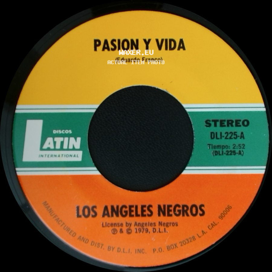 Los Angeles Negros - Tres Palabras / Pasion Y Vida side B