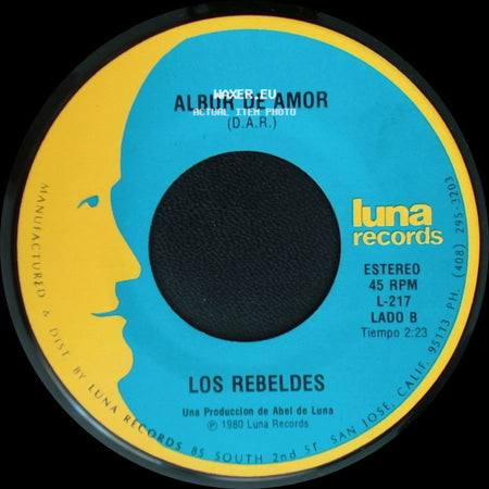 Los Rebeldes - Tu Partida / Albur De Amor (D.A.R.) side B