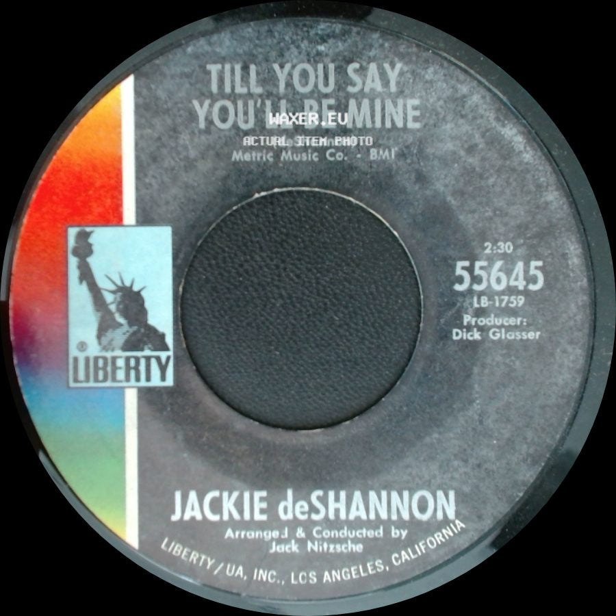 Jackie Deshannon - When You Walk In The Room / Till You Say You'll Be Mine side B