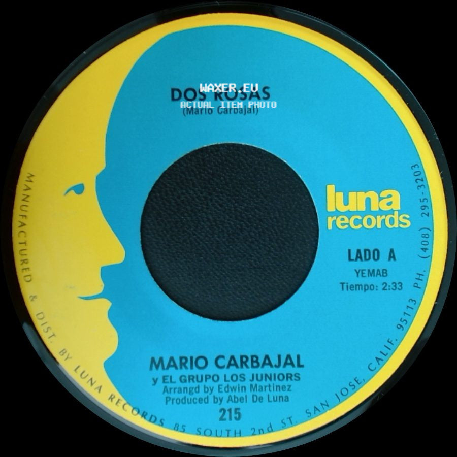 Mario Carbajal Y El Grupo Los Juniors - Dos Rosas / Tu Recuerdo Y Yo side A