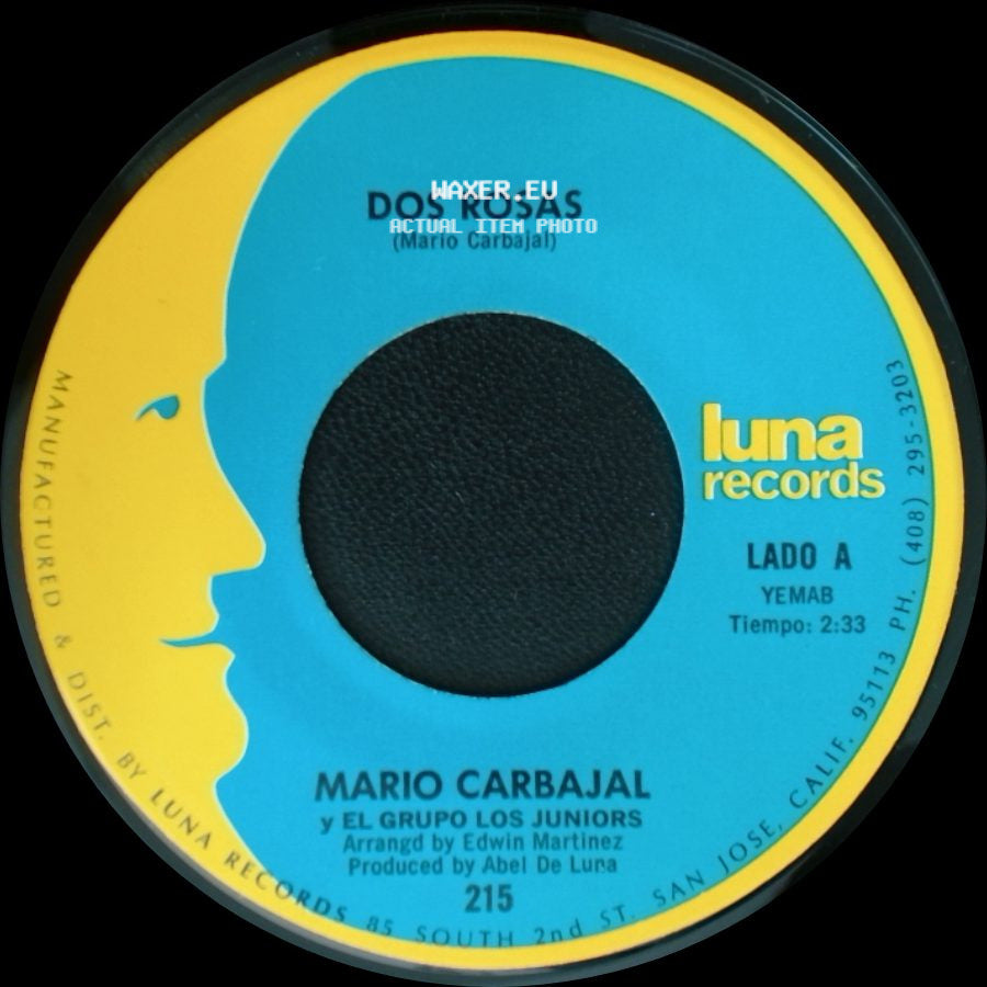 Mario Carbajal Y El Grupo Los Juniors - Dos Rosas / Tu Recuerdo Y Yo side A