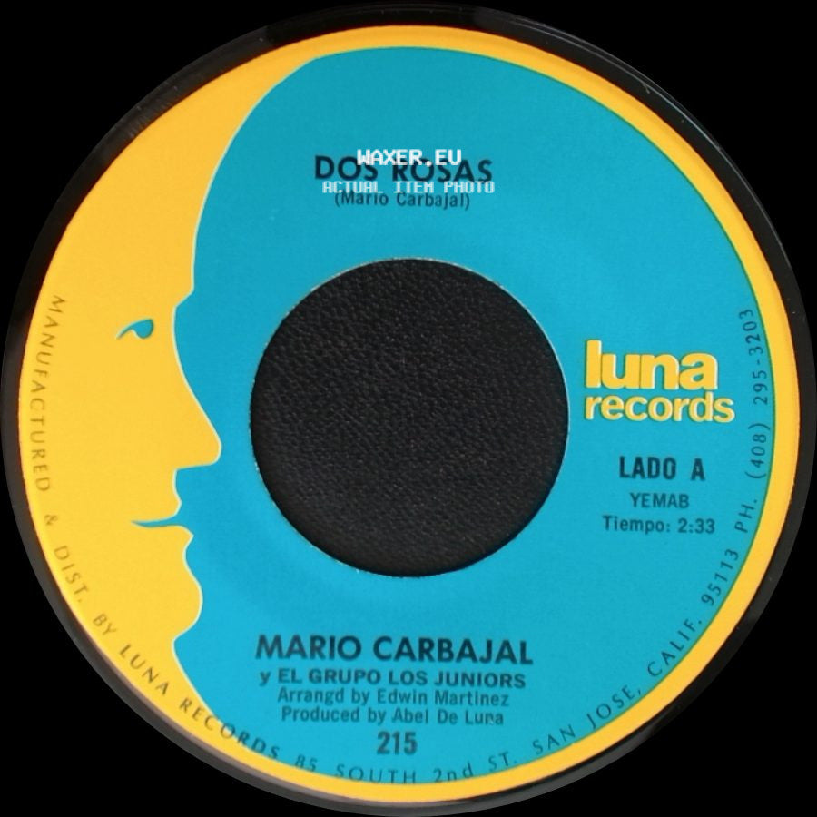 Mario Carbajal Y El Grupo Los Juniors - Dos Rosas / Tu Recuerdo Y Yo side A