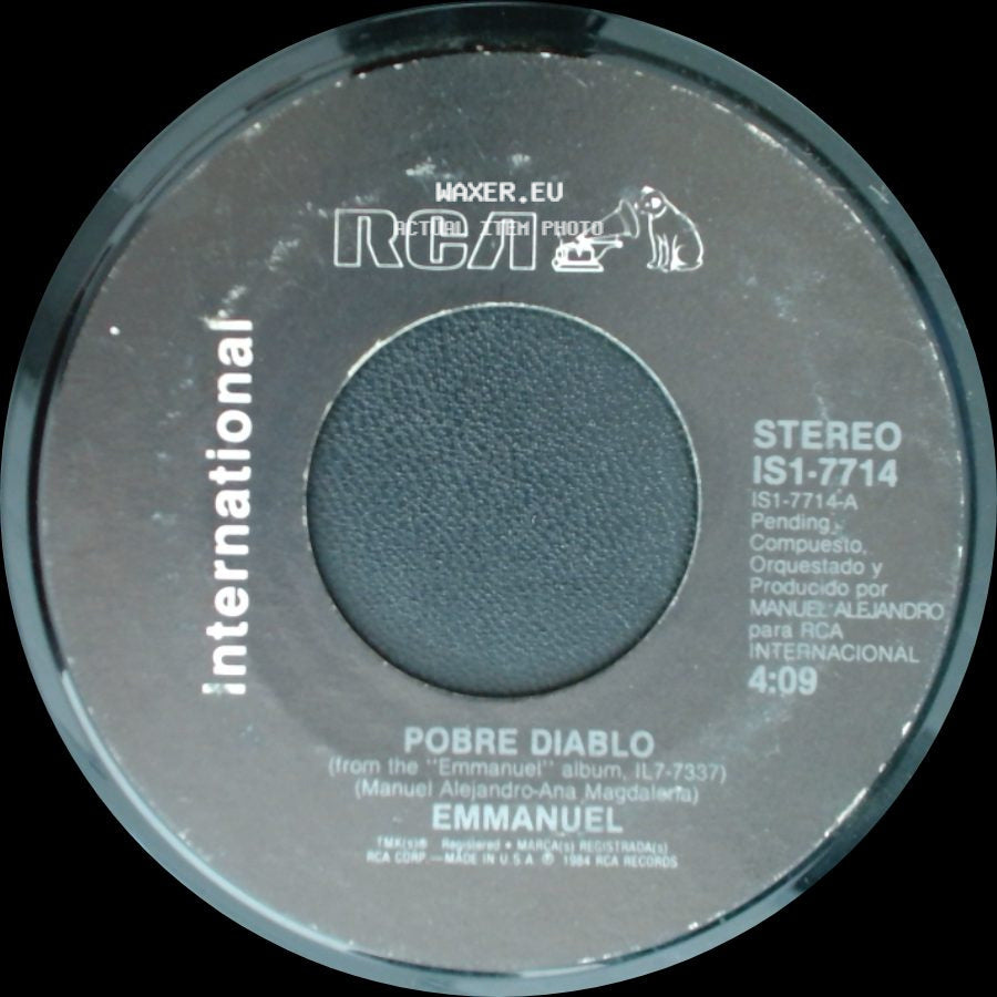 Emmanuel - Porque Ella No Sabe Vivir Sin Mi / Pobre Diablo side B