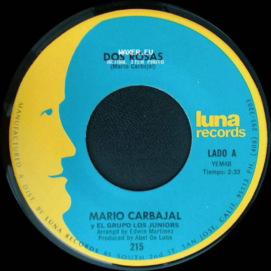 Mario Carbajal Y El Grupo Los Juniors - Dos Rosas / Tu Recuerdo Y Yo side A
