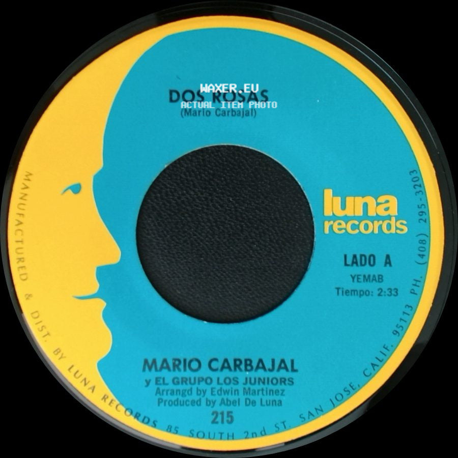 Mario Carbajal Y El Grupo Los Juniors - Dos Rosas / Tu Recuerdo Y Yo side A