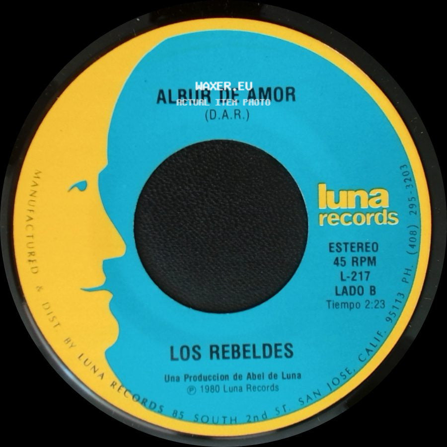 Los Rebeldes - Tu Partida / Albur De Amor side B