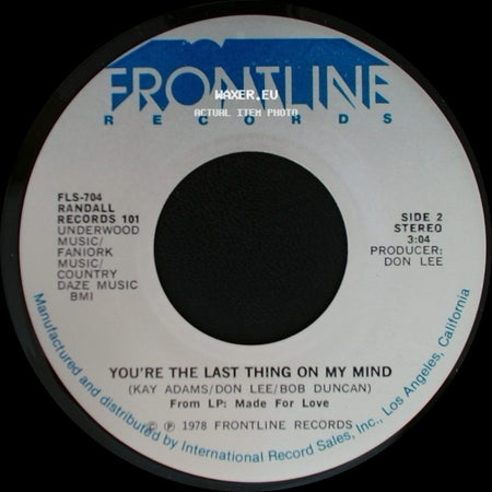 Randall - You Show Me Yours & I'll Show You Mine / You're The Last Thing On My Mind side B