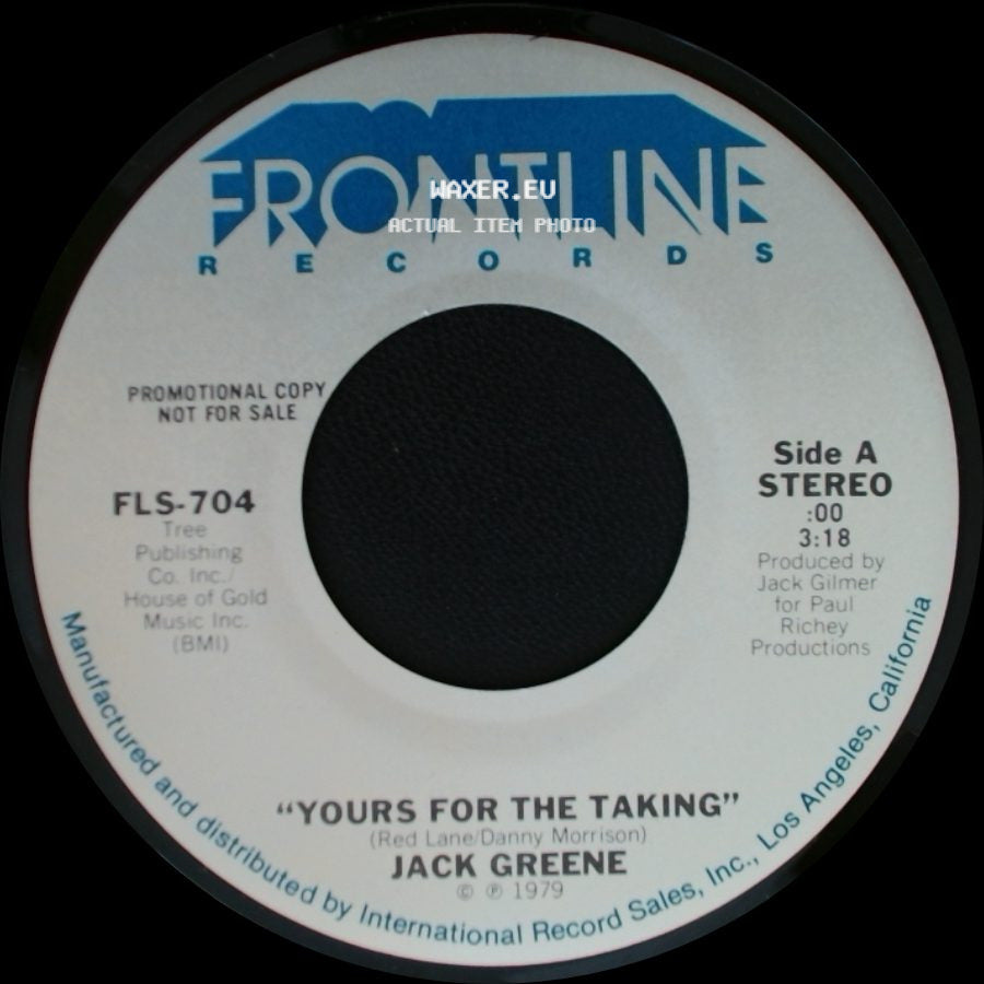 Jack Greene - Yours For The Taking / Sixty Days side A