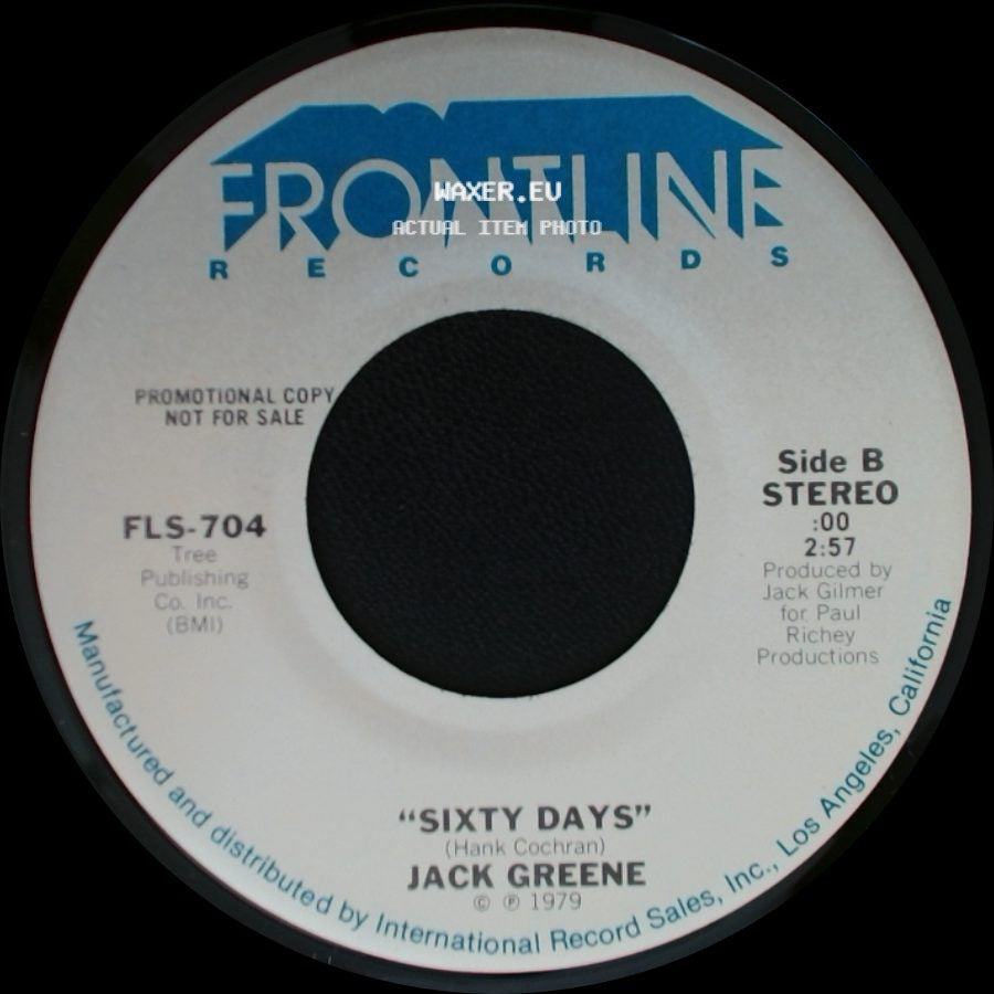 Jack Greene - Yours For The Taking / Sixty Days side B