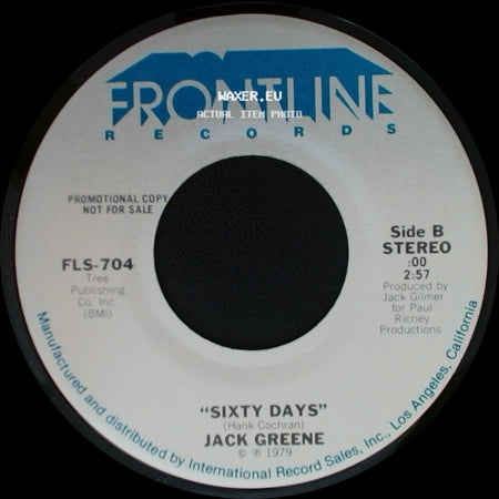 Jack Greene - Yours For The Taking / Sixty Days side B