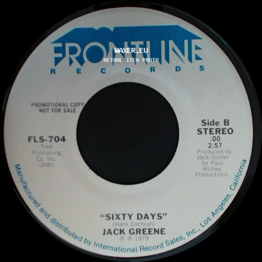 Jack Greene - Yours For The Taking / Sixty Days side B