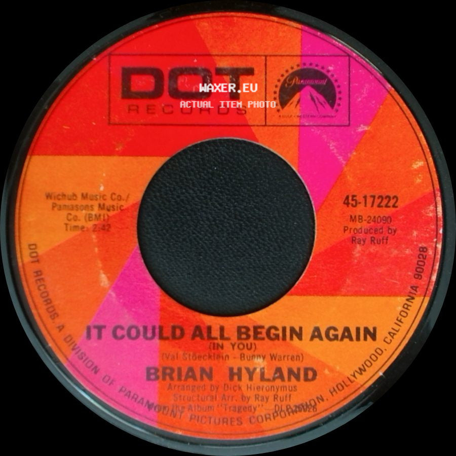 Brian Hyland - A Million To One / It Could All Begin Again (In You) side B