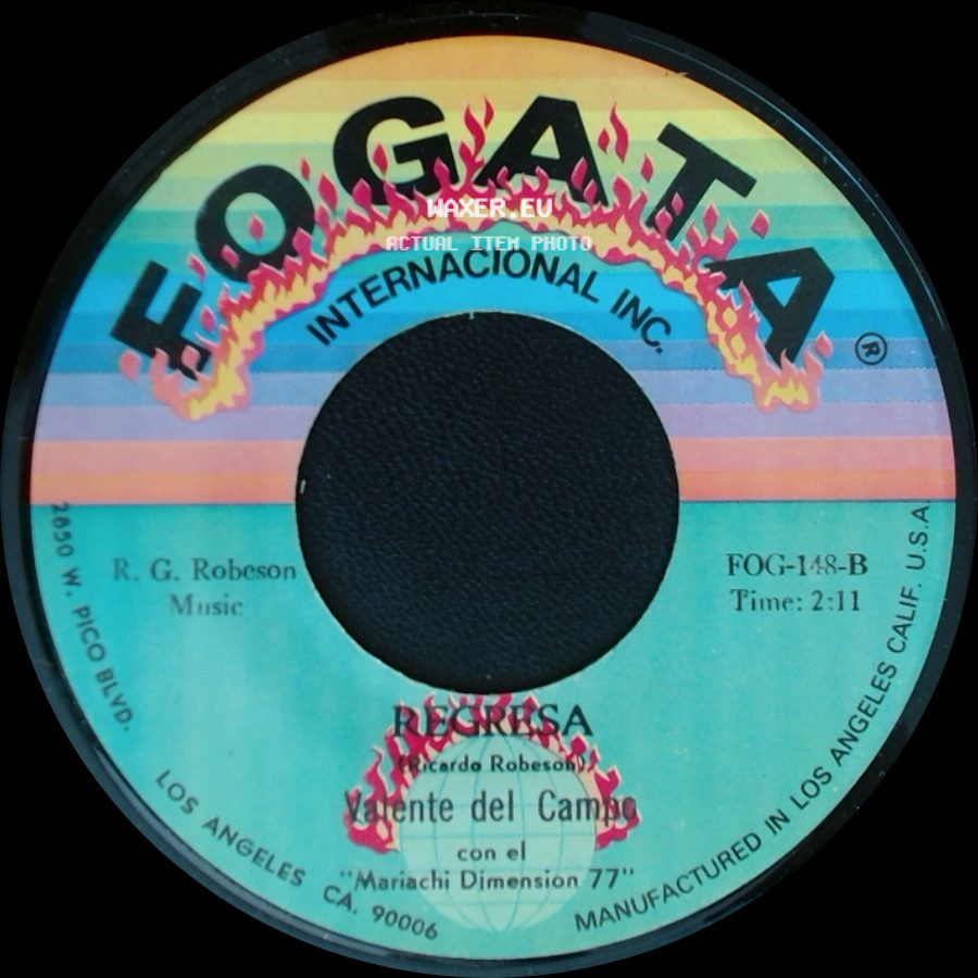 R. G. Robeson / Puentes - Valente Del Campo Con El "Mariachi Dimension 77" / Puente Del Campo side A