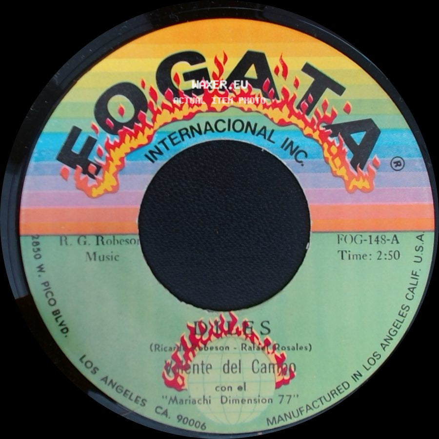 R. G. Robeson / Puentes - Valente Del Campo Con El "Mariachi Dimension 77" / Puente Del Campo side B