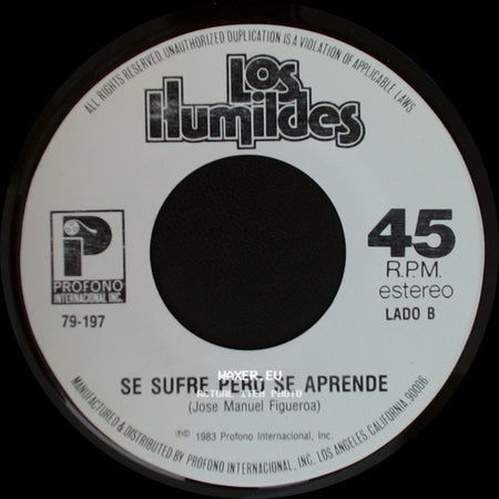 Los Humildes / Los Ilumidas - Tu Retrato / Se Sufre Pero Se Aprende side B
