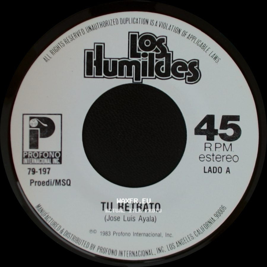 Los Humildes - Tu Retrato / Se Sufre Pero Se Aprende side A