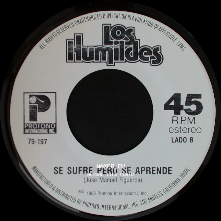 Los Humildes - Tu Retrato / Se Sufre Pero Se Aprende side B