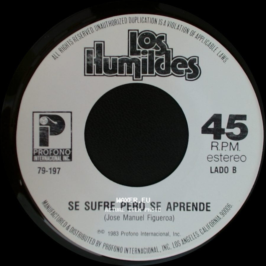 Los Humildes - Tu Retrato / Se Sufre Pero Se Aprende side B