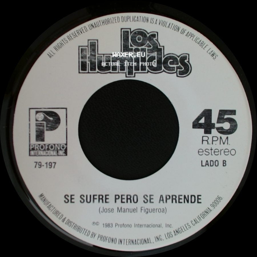 Los Humildes - Tu Retrato / Se Sufre Pero Se Aprende side B