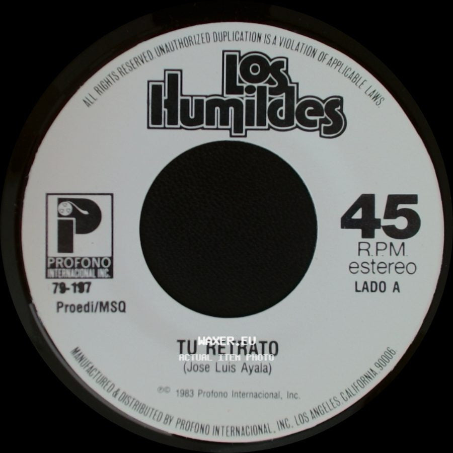 Los Humildes / Los Ilumidics - Tu Retrato / Se Sufre Pero Se Aprende side A