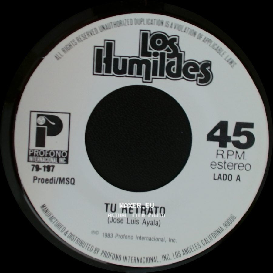 Los Humildes - Tu Retrato / Se Sufre Pero Se Aprende side A