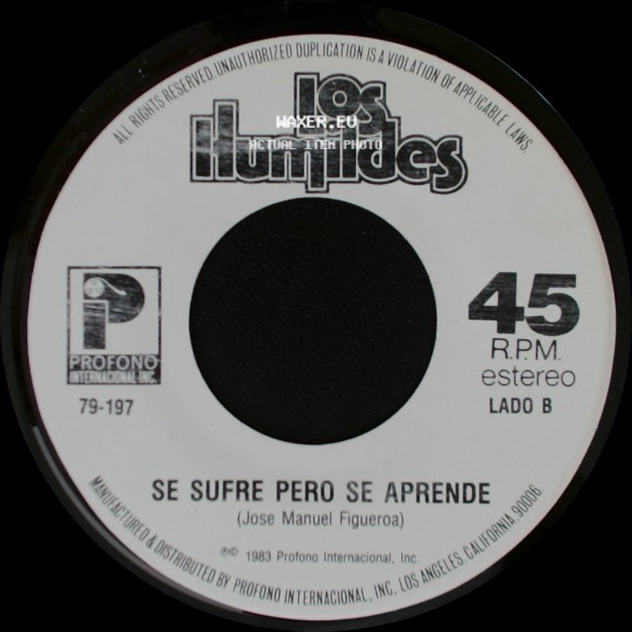 Los Humildes / Los Ilumides - Tu Retrato / Se Sufre Pero Se Aprende side B